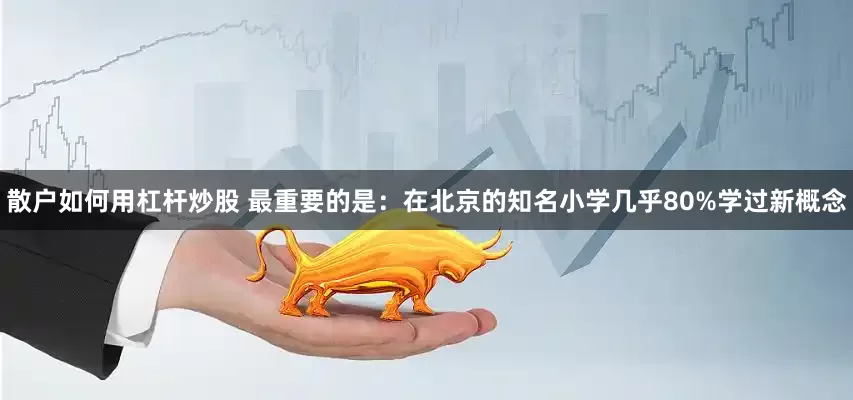 散户如何用杠杆炒股 最重要的是：在北京的知名小学几乎80%学过新概念